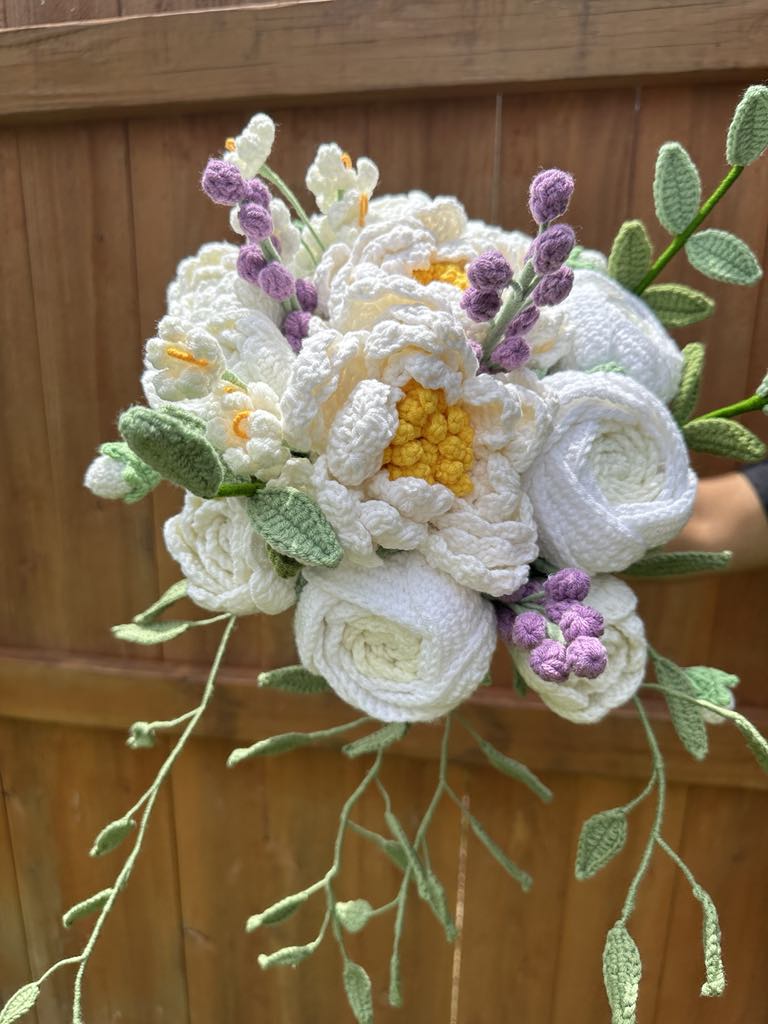 Forever Yours Crochet Wedding Bouquet