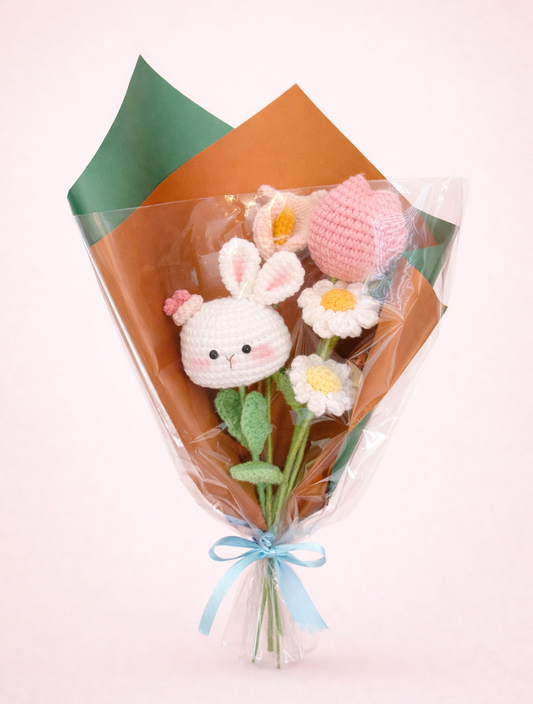 Bunny Crochet Bouquet
