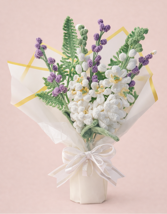 Larkspur Crochet Flower Bouquet