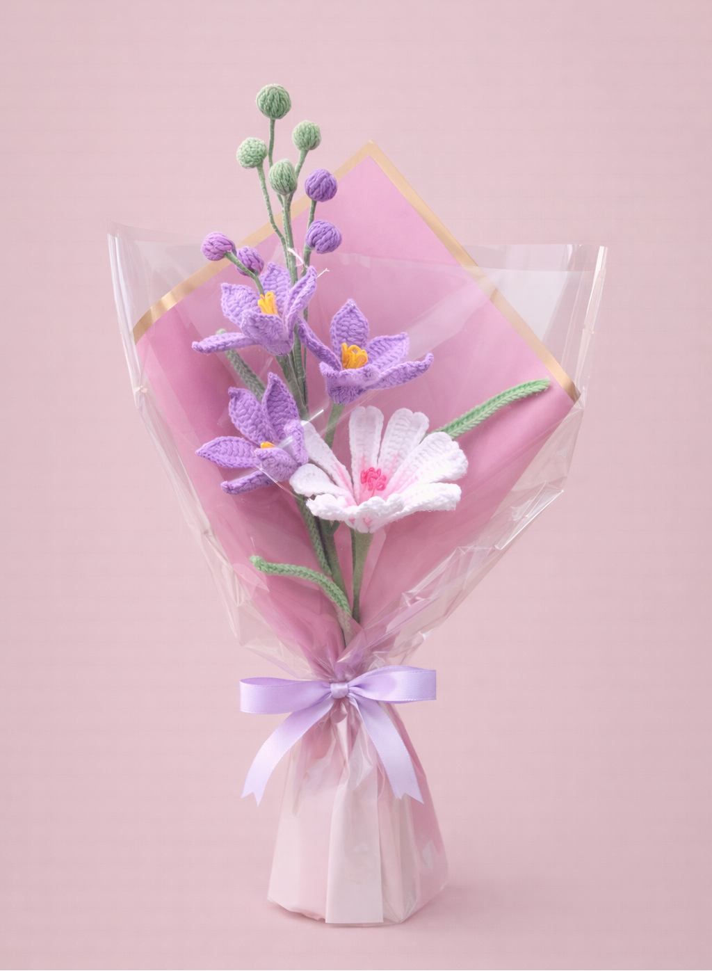 Martian Orchid Crochet Bouquet