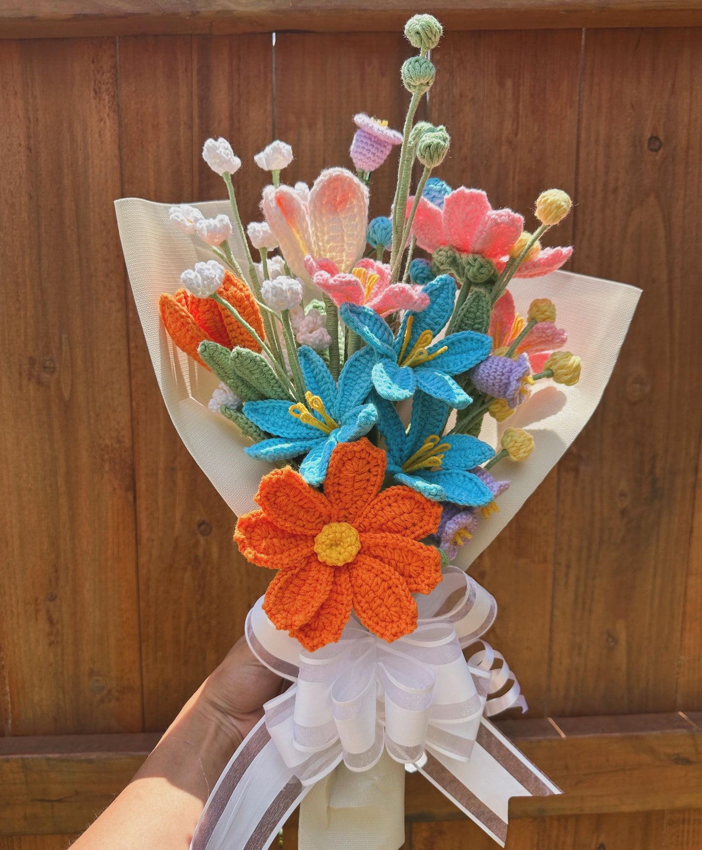 Blossom Symphony Crochet Flower Bouquet